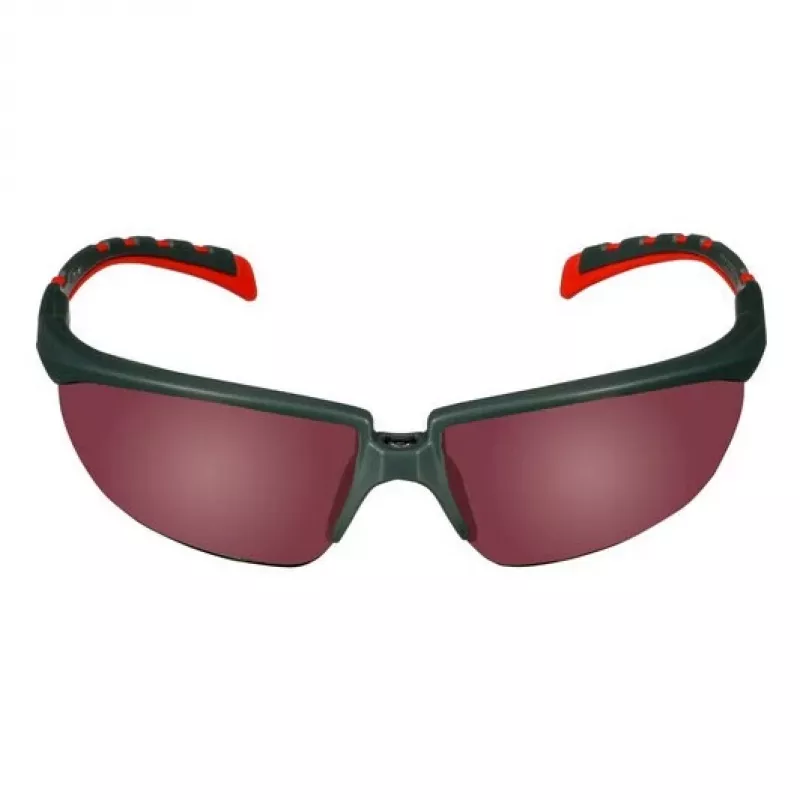 3M S2024AS-RED Sicherheitsbrille Schutzbrille Kunststoff Grau, Rot