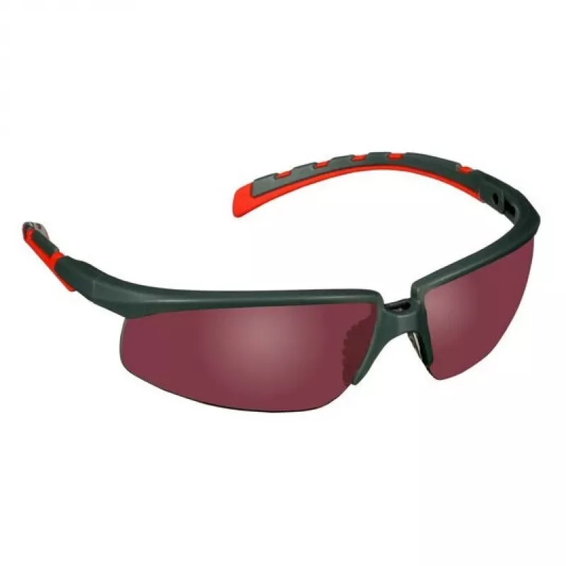 3M S2024AS-RED Sicherheitsbrille Schutzbrille Kunststoff Grau, Rot