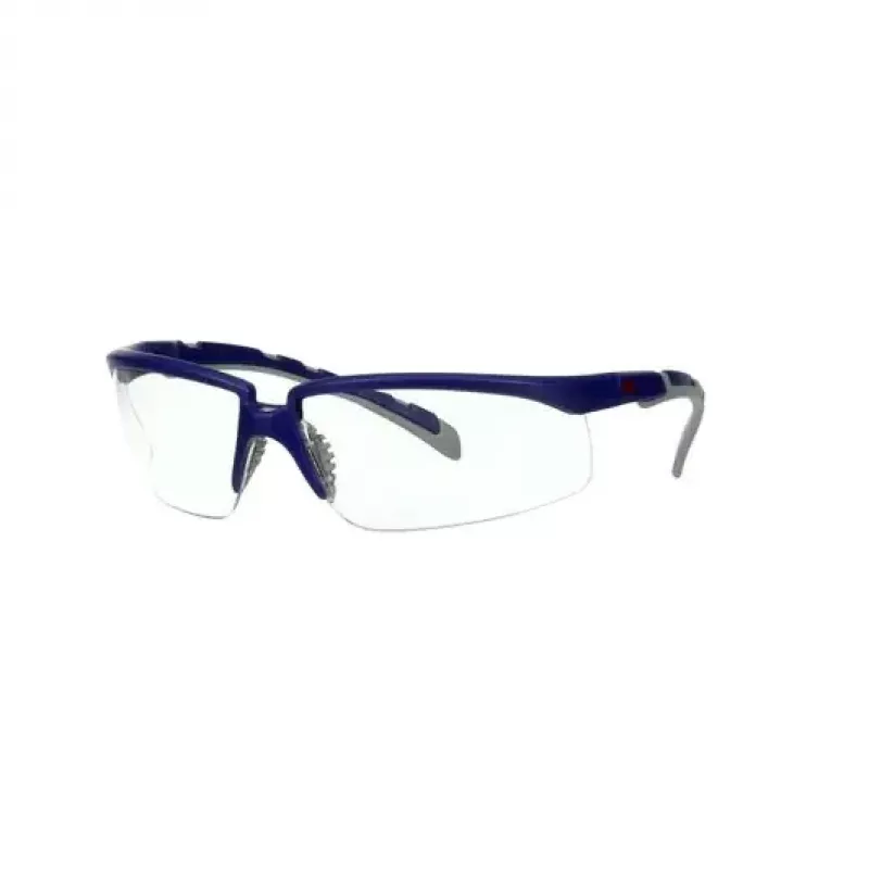 3M S2001ASP-BLU Sicherheitsbrille Schutzbrille Kunststoff Blau, Grau