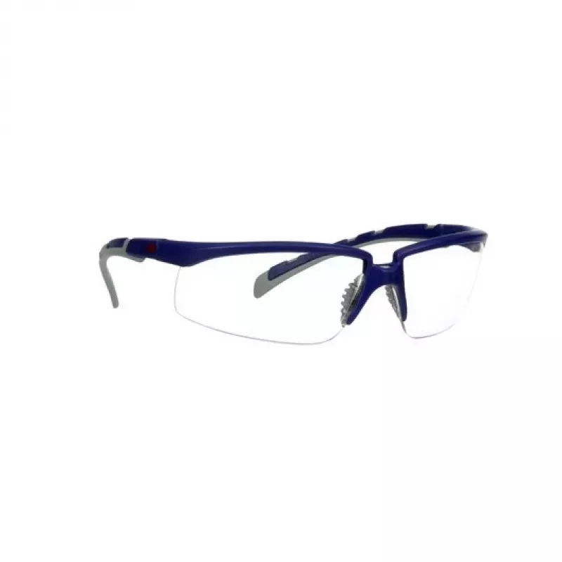 3M S2001ASP-BLU Sicherheitsbrille Schutzbrille Kunststoff Blau, Grau