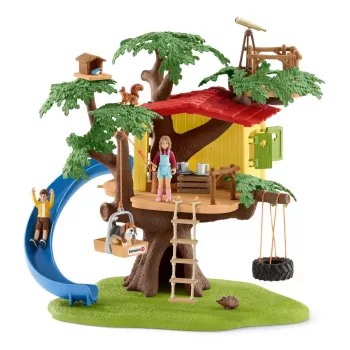 schleich FARM WORLD Abenteuerbaumhaus, Bauernhof, Bauernhoftiere / Bauernhofspielzeug, 3 Jahr(e), Mehrfarbig, Kunststoff