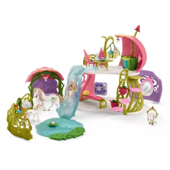 schleich BAYALA Glitzerndes Blumenhaus mit Einhörnern, See und Stall