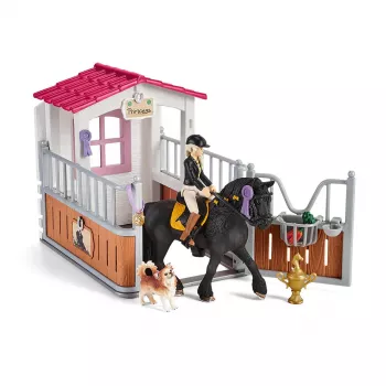 schleich HORSE CLUB Horse Box mit Tori & Princess, Pferdestall, Pferde, 5 Jahr(e), Mehrfarbig, Kunststoff