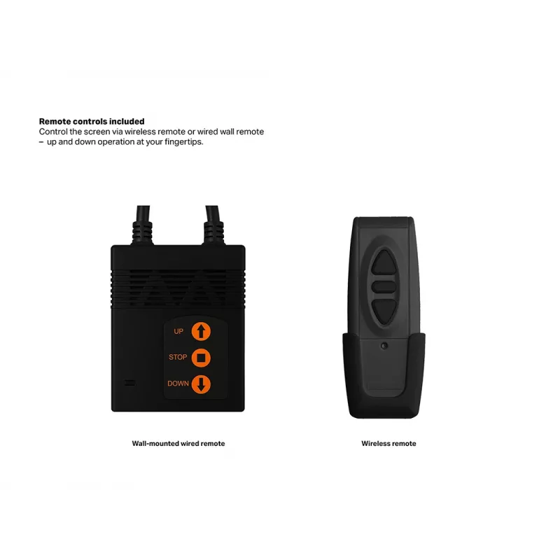 Multibrackets M 16:9 Motorisierte Projektionsleinwand 300x168, 135 Zoll Schwarz Edition