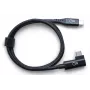 Ochno 70 cm schwarzes USB-C-Kabel, abgewinkelt, 0,7 m, USB C, USB C, USB 3.2 Gen 2 (3.1 Gen 2), 10 Gbit/s, Weiß
