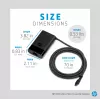 HP 65W USB-C schlank Travel-Netzteil, Laptop, Universal, 90 V, 47 - 63 Hz, 65 W, 20 V