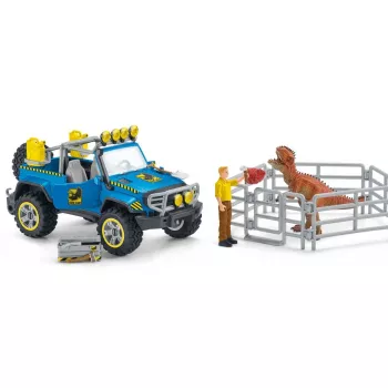 schleich Dinosaurs Geländewagen mit Dino-Außenposten