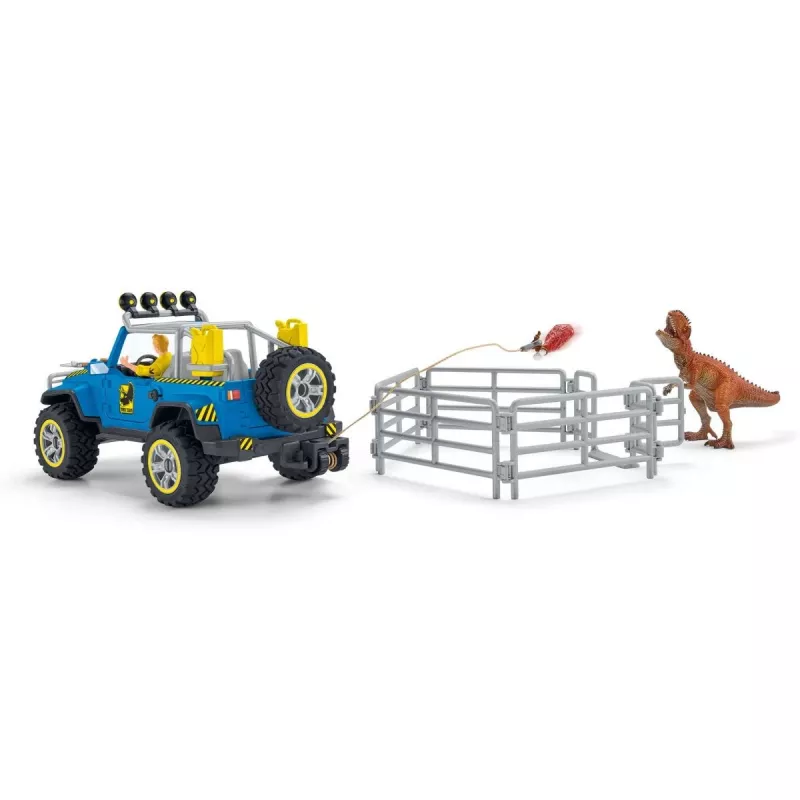 schleich Dinosaurs Geländewagen mit Dino-Außenposten