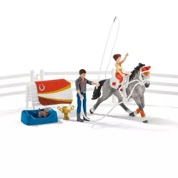 Toy set Schleich HORSE CLUB Mias Voltigier-Reitset