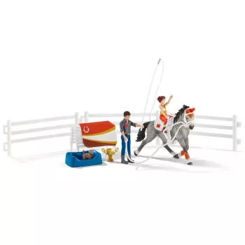 Toy set Schleich HORSE CLUB Mias Voltigier-Reitset
