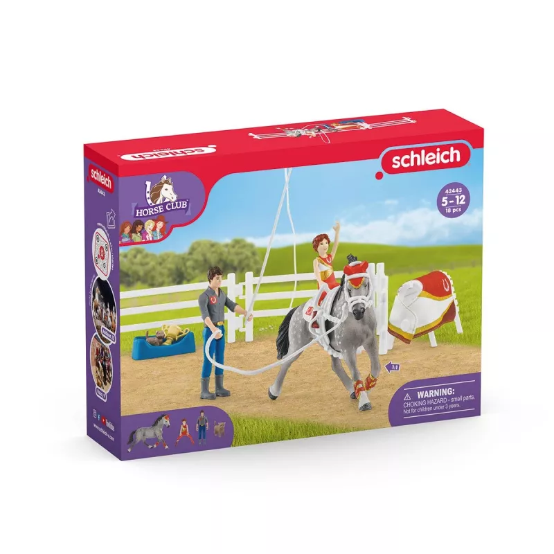 Toy set Schleich HORSE CLUB Mias Voltigier-Reitset