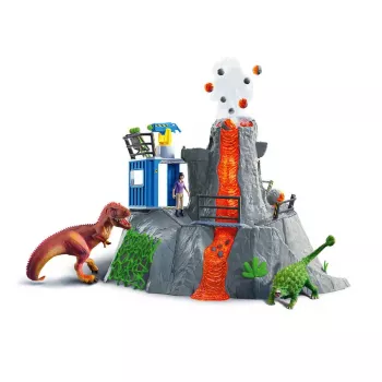 Animal Schleich Dinosaurs Volcano Expedition Base Camp Multicolour 42564