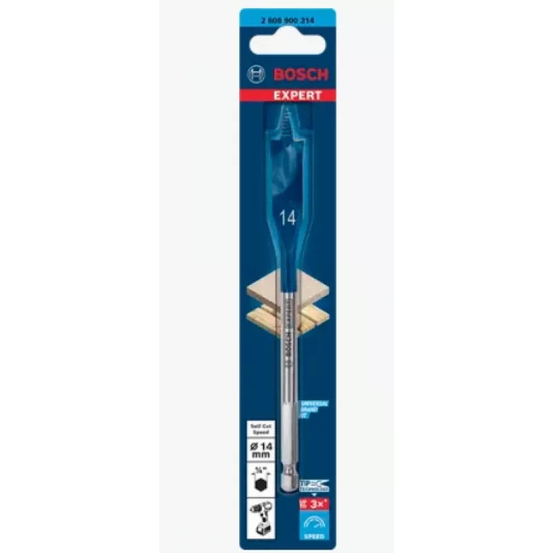 Flachbohrer Bosch SELFCUT 17 x 152 mm (2608900316) für Holzbohrungen
