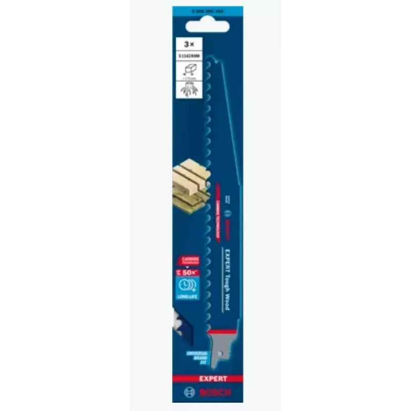 Bosch Expert 2 608 900 404 Stich-/Roll-/Säbelsägeblatt Carbide 3 Stk.