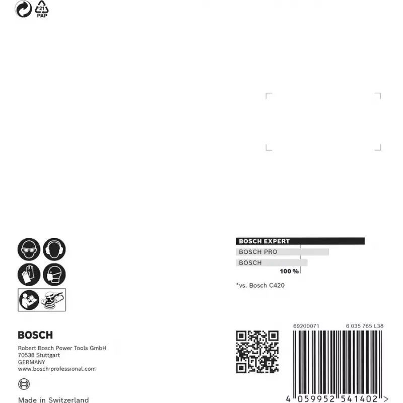 Bosch 2 608 900 812 Rotationswerkzeug Schleif-/Schmirgelzubehör Holz Schleifblatt