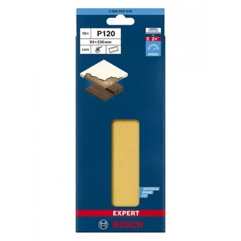 Bosch 2 608 900 836 Schleifblatt für Holz und Lack