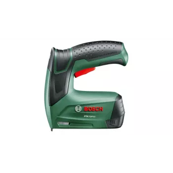 Staple gun Bosch PTK 3,6 LI Office Set — cordless, Li‑Ion 1.5 Ah, staple length 4 mm–10 mm, width 50 mm