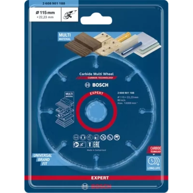 Bosch 2 608 901 188 Rotationswerkzeug-Schleif-/Schleifversorgung Trennscheibe für Kunststoff, Holz