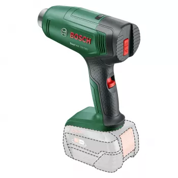 Heißluftpistole Bosch EasyHeat 18V-500 — kabellos, 72 W, 4-Ah-Akku, 350–450 °C, Pistolengriff, grün