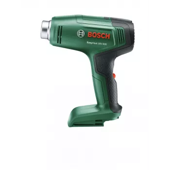 Heißluftpistole Bosch EasyHeat 18V-500 — kabellos, 72 W, 4-Ah-Akku, 350–450 °C, Pistolengriff, grün
