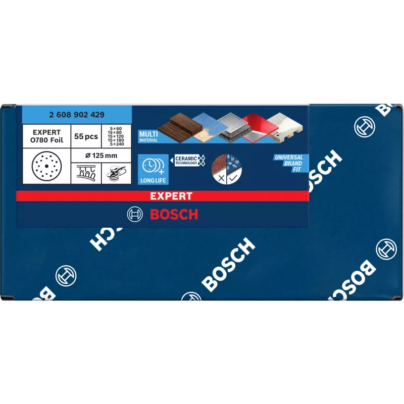 Schleifscheiben-Set Bosch EXP O780 150 mm, 55 Stück