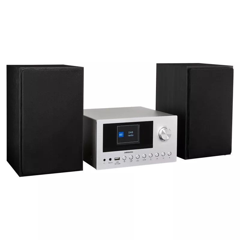 MEDION LIFE P85003 Heim-Audio-Mikroanlage 30 W Schwarz, Silber