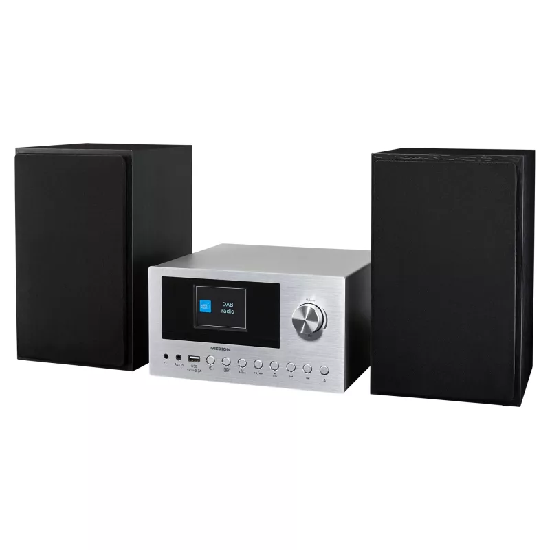 MEDION LIFE P85003 Heim-Audio-Mikroanlage 30 W Schwarz, Silber