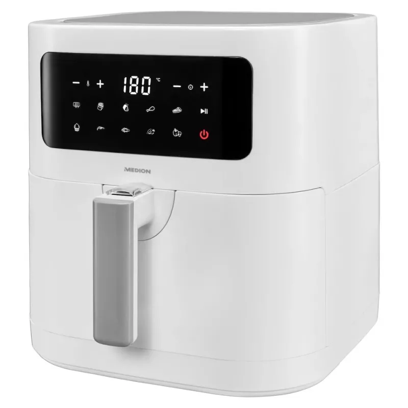 MEDION LIFE E40 XL Single 5,2 l Standgerät Heißluftfritteuse Weiß