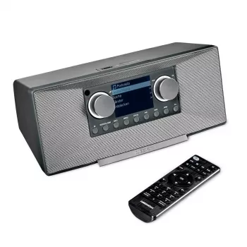 Internetradio MEDION LIFE P85333 — DAB+ / FM, 12 W RMS, 2,8 Zoll TFT, Wi‑Fi 802.11a/b/g, 3,5 mm Klinke, grau