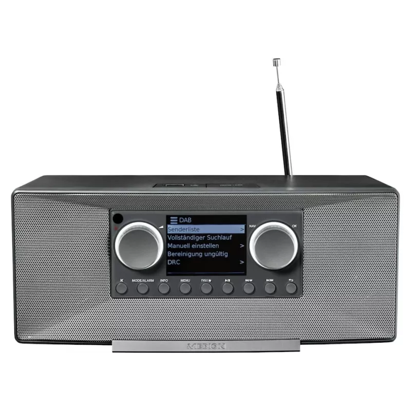 Internetradio MEDION LIFE P85333 — DAB+ / FM, 12 W RMS, 2,8 Zoll TFT, Wi‑Fi 802.11a/b/g, 3,5 mm Klinke, grau