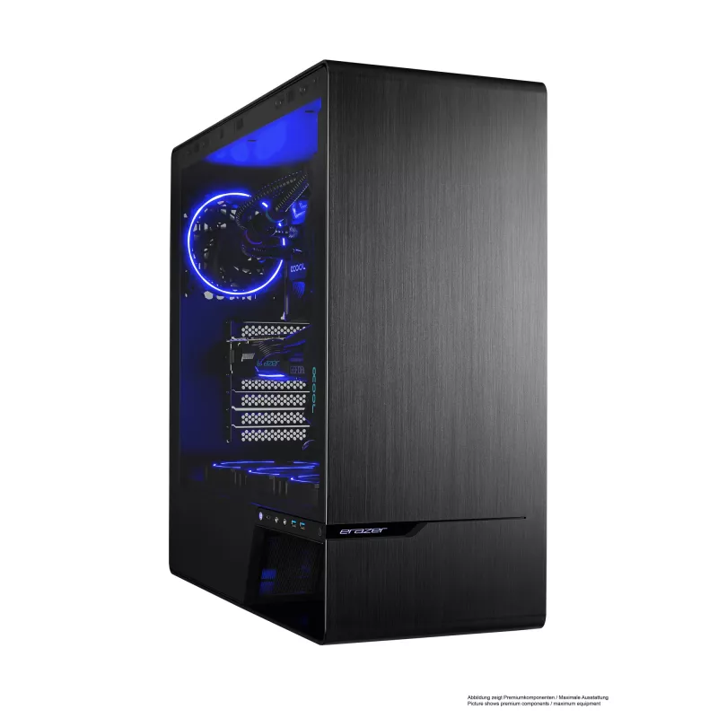 ERAZER Enforcer X10 Intel® Core™ i7 i7-14700KF 32 GB DDR5-SDRAM 1 TB SSD NVIDIA GeForce RTX 4070 Ti Super Windows 11 Home Desktop-PC Schwarz