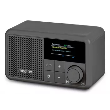 MEDION LIFE S66822 Tragbares tragbares Digitalradio Grau