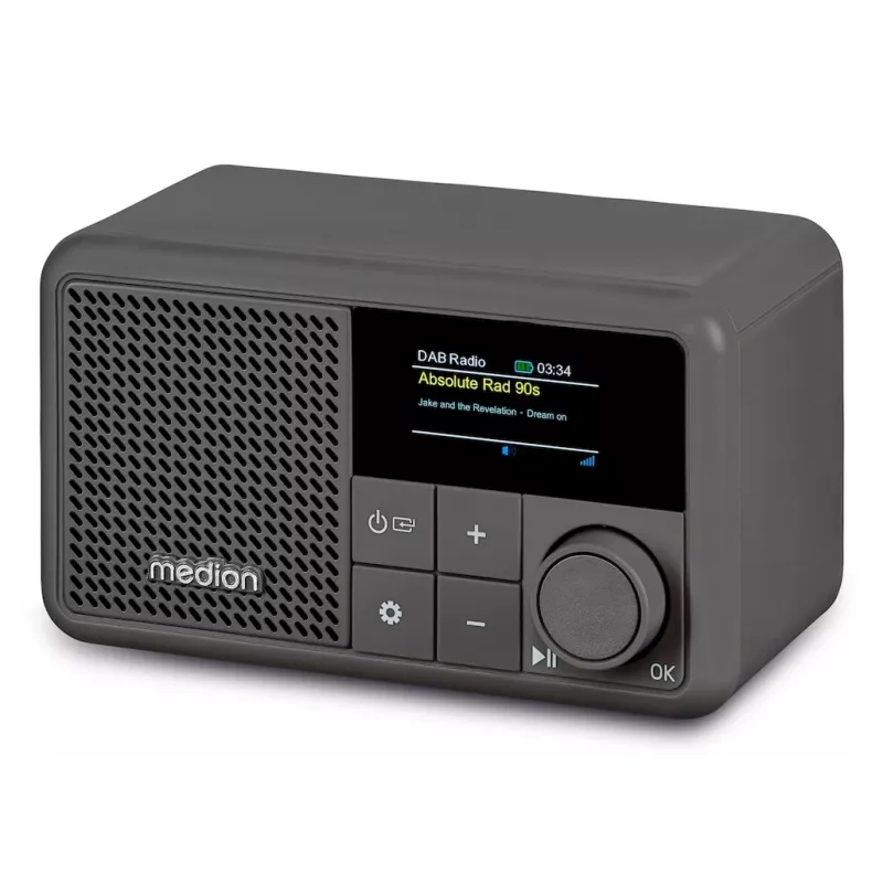 MEDION LIFE S66822 Tragbares tragbares Digitalradio Grau