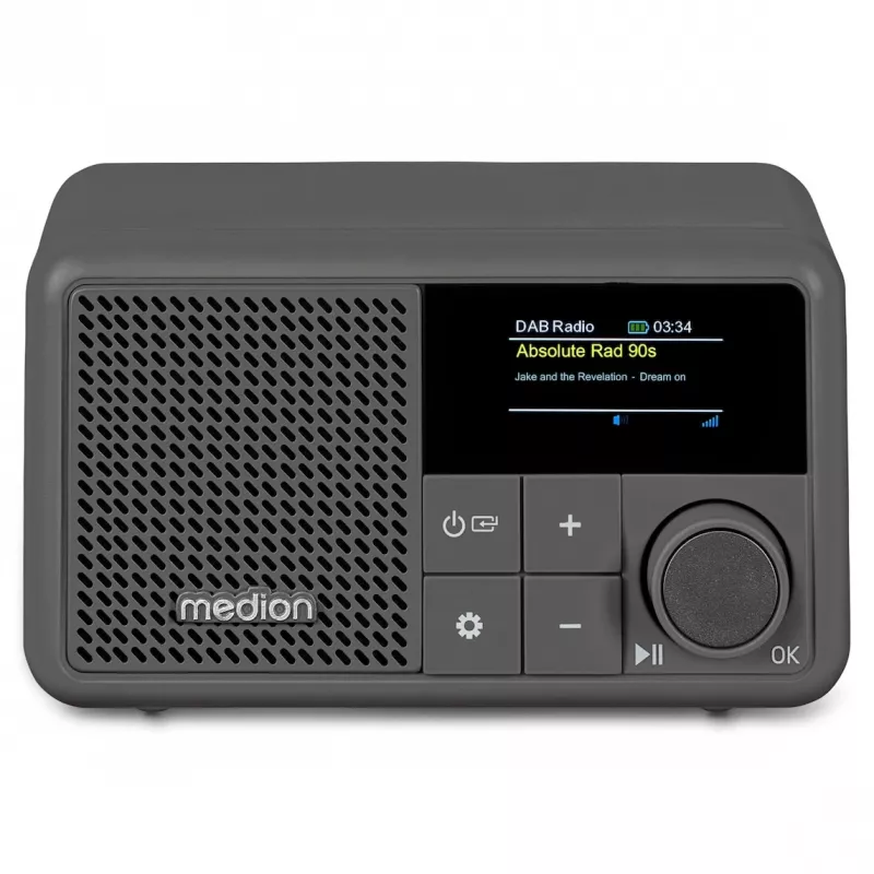 MEDION LIFE S66822 Tragbares tragbares Digitalradio Grau