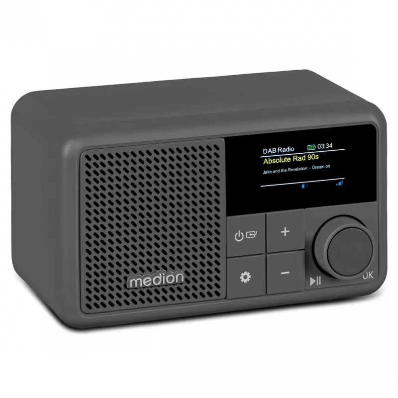 MEDION LIFE S66822 Tragbares tragbares Digitalradio Grau