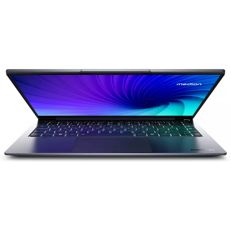 MEDION SPRCHRGD 14 S1 Elite MD62637 Snapdragon X1E-78-100 Laptop 35,6 cm (14 Zoll) WQXGA+ 16 GB LPDDR5-SDRAM 512 GB SSD Wi-Fi 6E (802.11ax) Windows 11 Home US-Englisch Grau
