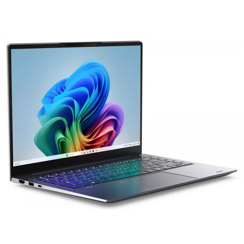 MEDION SPRCHRGD 14 S1 Elite MD62637 Snapdragon X1E-78-100 Laptop 35,6 cm (14 Zoll) WQXGA+ 16 GB LPDDR5-SDRAM 512 GB SSD Wi-Fi 6E (802.11ax) Windows 11 Home US-Englisch Grau