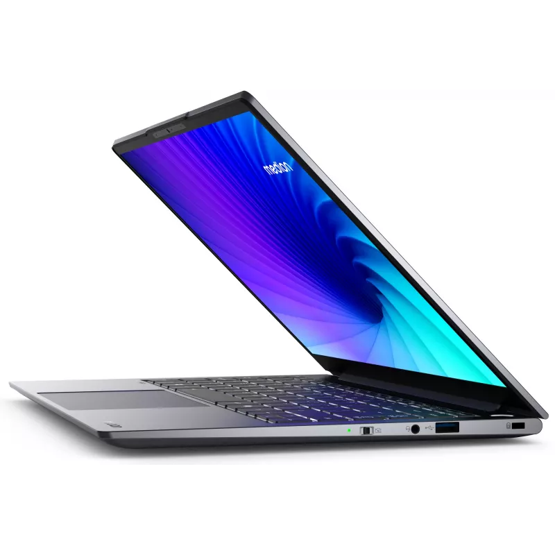 MEDION SPRCHRGD 14 S1 Elite MD62637 Snapdragon X1E-78-100 Laptop 35,6 cm (14 Zoll) WQXGA+ 16 GB LPDDR5-SDRAM 512 GB SSD Wi-Fi 6E (802.11ax) Windows 11 Home US-Englisch Grau