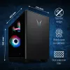 ERAZER Bandit P20 MD35462 Intel Core Ultra 7 265F 32 GB DDR5-SDRAM 1 TB SSD NVIDIA GeForce RTX 5070 Windows 11 Tower-PC Schwarz