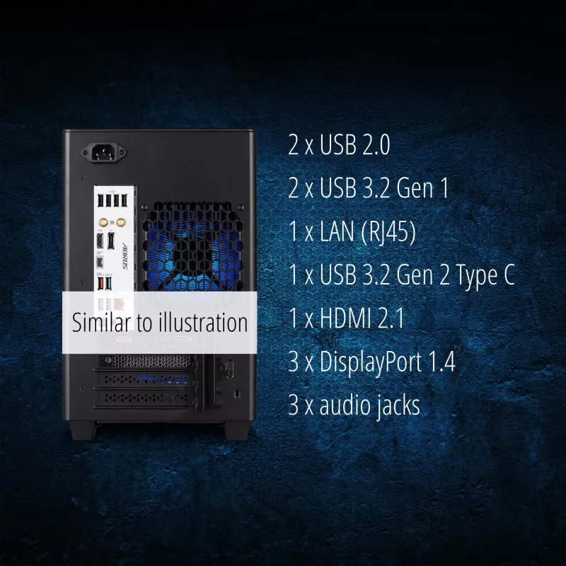 ERAZER Bandit P20 MD35462 Intel Core Ultra 7 265F 32 GB DDR5-SDRAM 1 TB SSD NVIDIA GeForce RTX 5070 Windows 11 Tower-PC Schwarz