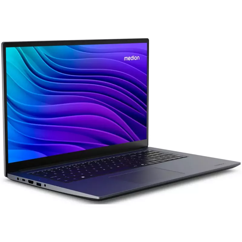 MEDION Avantum 17 E1e Intel Core 5 N100 Laptop 43,9 cm (17,3 Zoll) Full HD 4 GB DDR4-SDRAM 128 GB SSD Wi-Fi 5 (802.11ac) Windows 11 Home Schwarz