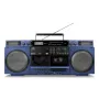 MEDION LIFE P66538 20 W Blaue Kompakt-Audioanlage — 20 W RMS, 2-Wege-Lautsprecher, DAB+/PLL, Bluetooth 10 m, Frontlader-Disc