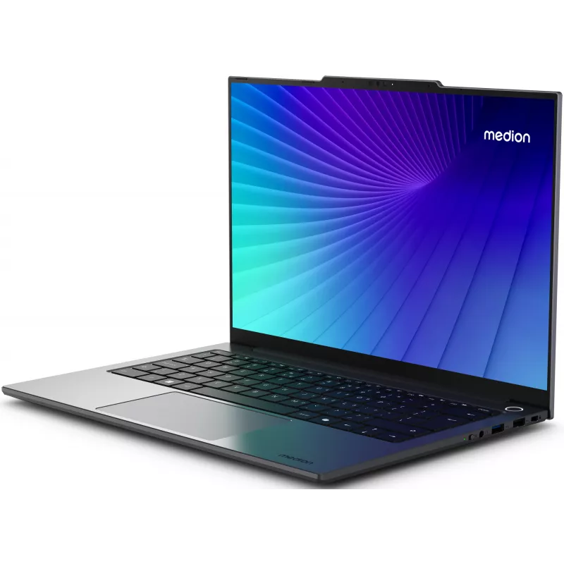 MEDION Signium 14 S1 MD600002 NL Intel Core 5 120U Laptop 35,6 cm (14 Zoll) 2.8K 16 GB DDR4-SDRAM 512 GB SSD Wi-Fi 6 (802.11ax) Windows 11 Home Grau