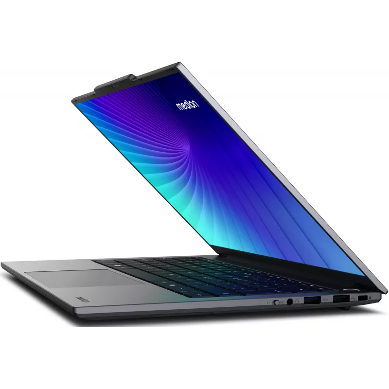 MEDION Signium 14 S1 MD600002 NL Intel Core 5 120U Laptop 35,6 cm (14 Zoll) 2.8K 16 GB DDR4-SDRAM 512 GB SSD Wi-Fi 6 (802.11ax) Windows 11 Home Grau