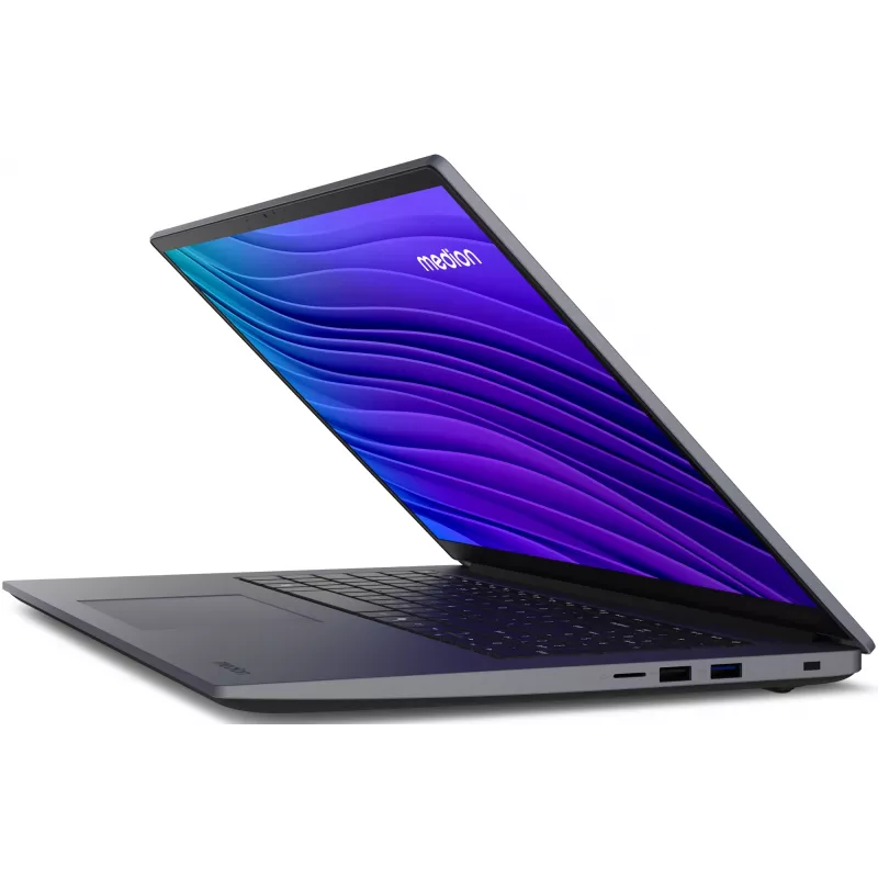 MEDION Avantum 17 E1e MD600001 Intel® N N100 Laptop 43.9 cm (17.3 Zoll) Full HD 4 GB DDR4-SDRAM 128 GB Flash Wi-Fi 6 (802.11ax) Windows 11 Home in S mode Grau
