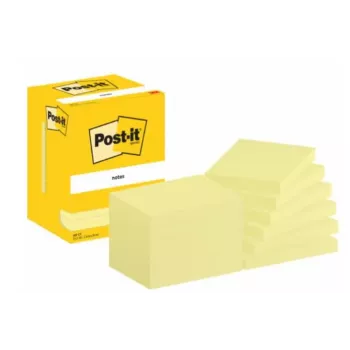 3M 7100290168 Haftnotizblock Rechteckig Gelb 100 Blätter Selbstklebend