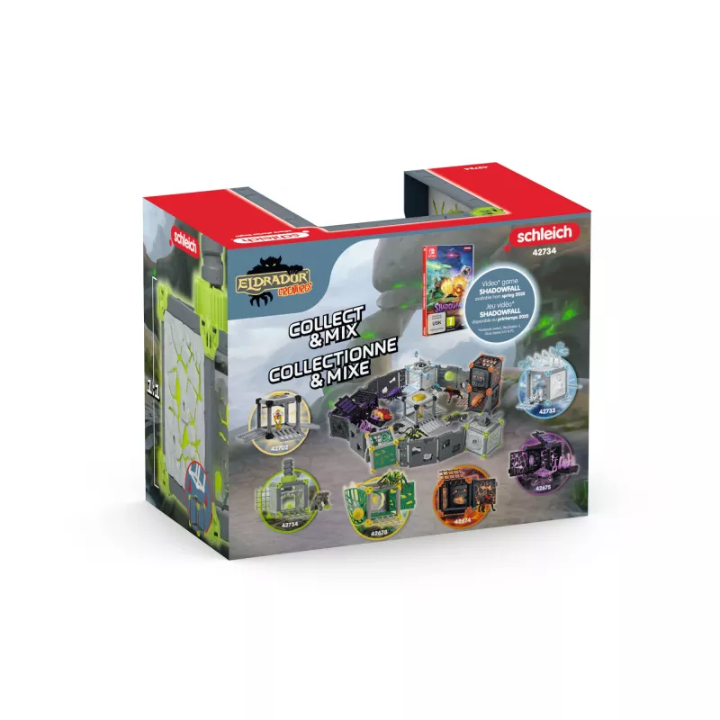 schleich ELDRADOR CREATURES BattleCave Steinbrecher, Action/Abenteuer, Monster und Drachen, Steinwelt, 7 Jahr(e), Grün, Grau