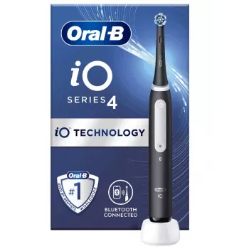 Oral-B iO 4 Erwachsenen-Rotationszahnbürste Schwarz