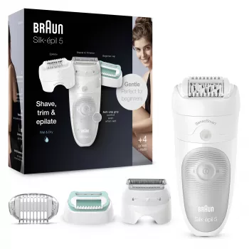 Braun Silk-épil 5 81770430 Epilierer 28 Pinzetten Weiß