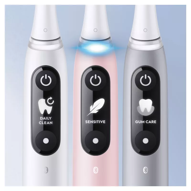 Oral-B iO 6S Erwachsenen-Vibrationszahnbürste Rosa, Weiß